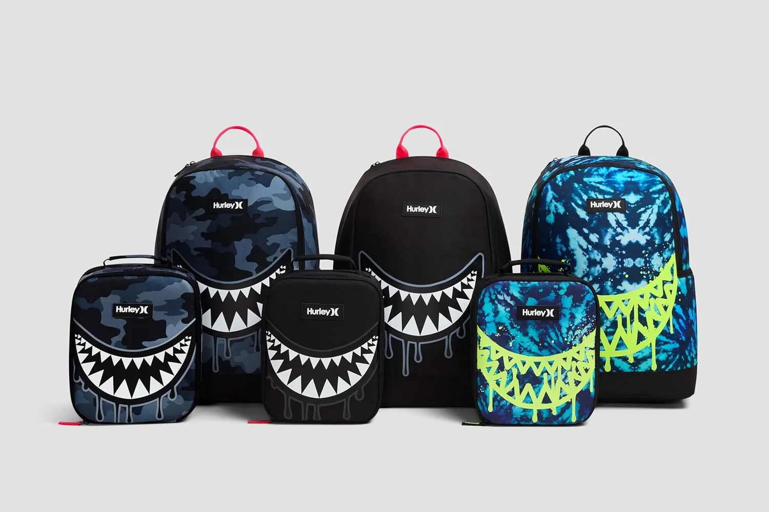 Hurley Men's Graphic Backpack, Dark Grey Camo/Black, One Size