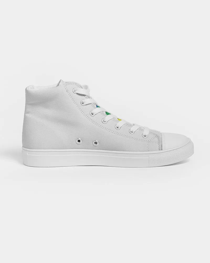 Icon, PRIDE White Hightop Canvas Shoe