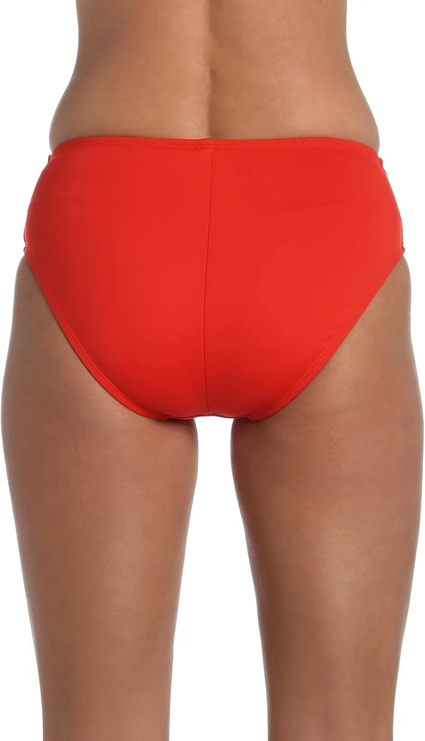 Island Goddess Banded Mid Waist Pant Bikini Swimsuit Bottom