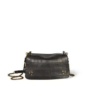 JEROME DREYFUSS BOBI BLACK CROCO