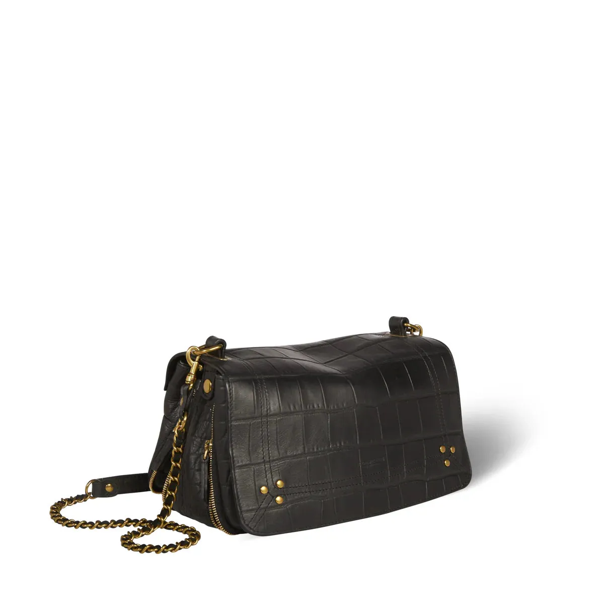 JEROME DREYFUSS BOBI BLACK CROCO