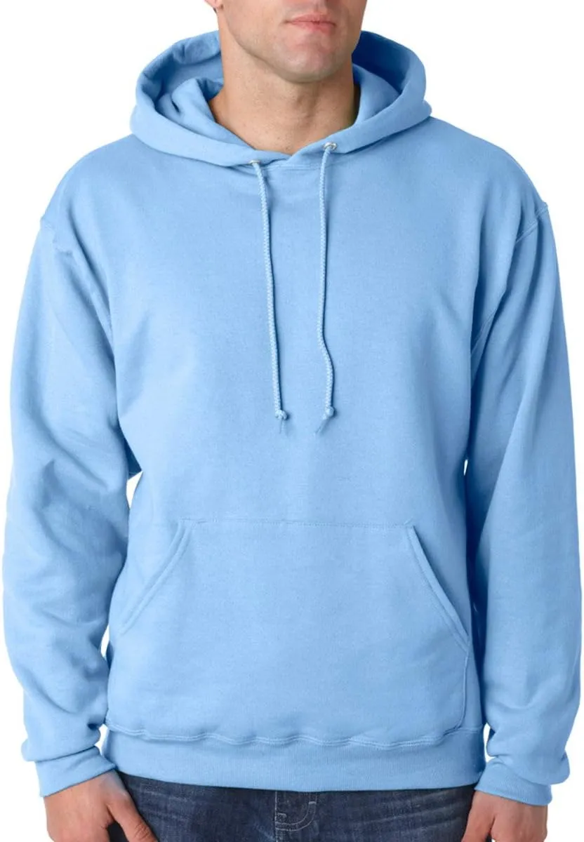 Jerzees Men's NuBlend Hooded Pullover Sweatshirt-- Light Blue - Large