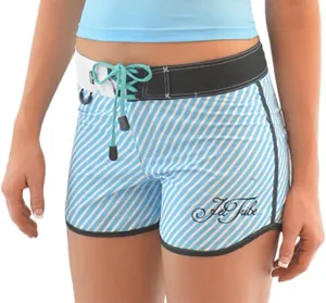 Jettribe Kylie Ladies Board Shorts | Junior Fit Swim Shorts | Key D-Ring | Quick Dry PWC Jetski Apparel