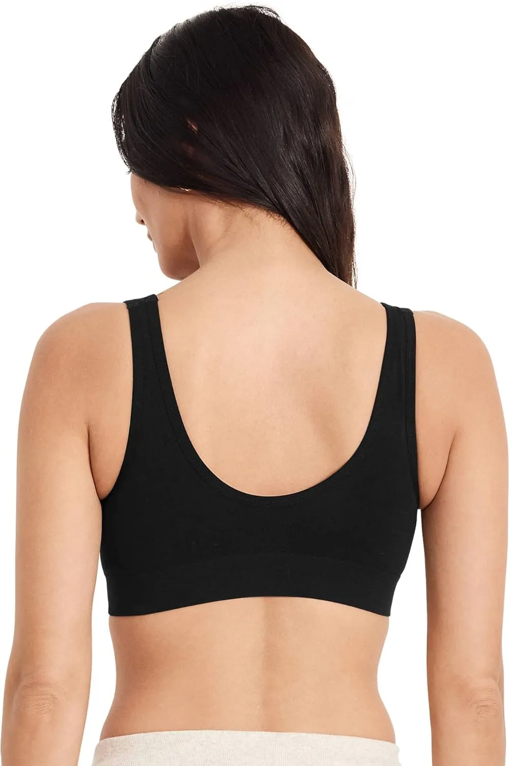 Jockey Women's Bra Seamfree Cotton Blend Light Support Bralette