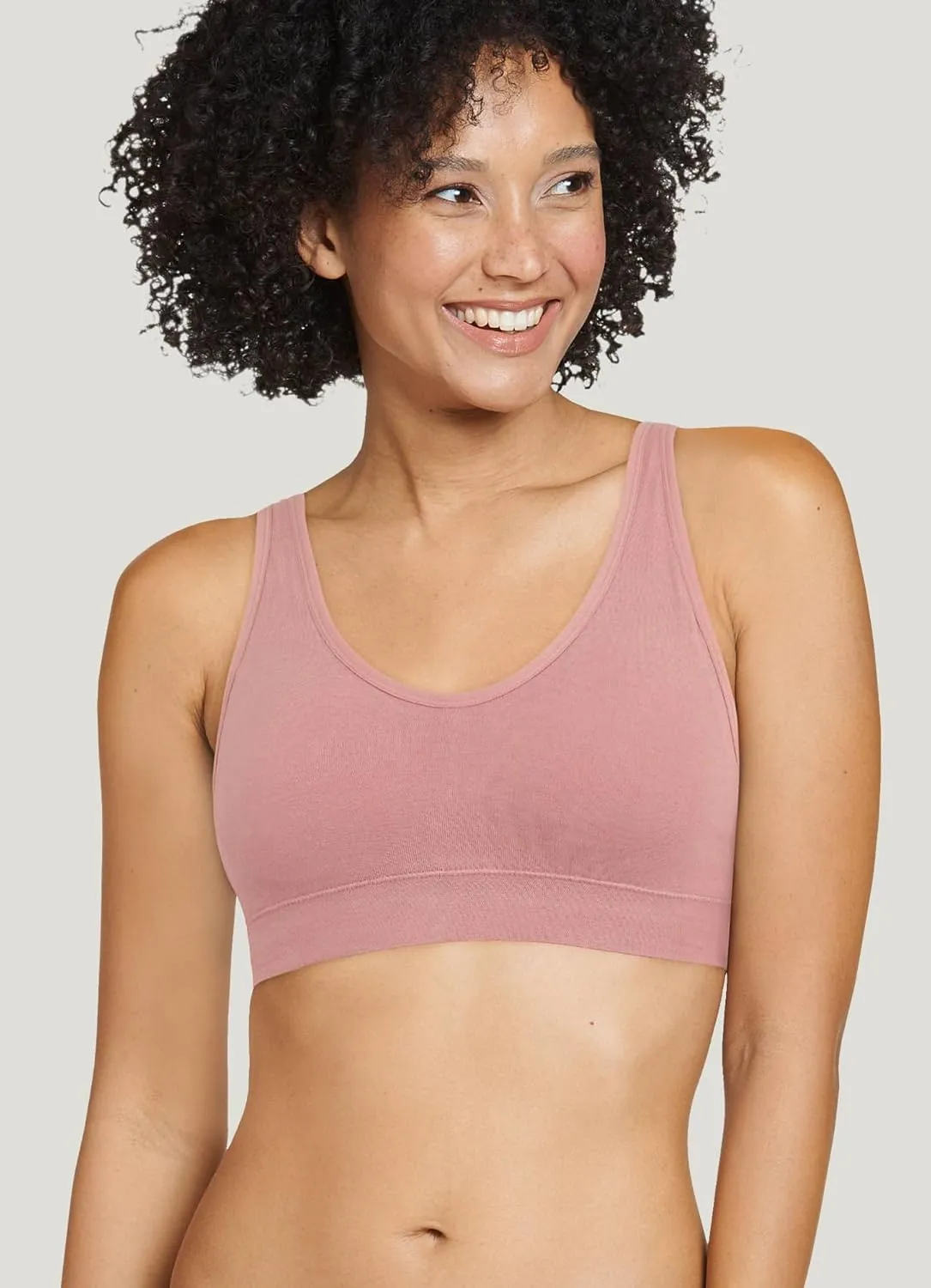 Jockey Women's Bra Seamfree Cotton Blend Light Support Bralette