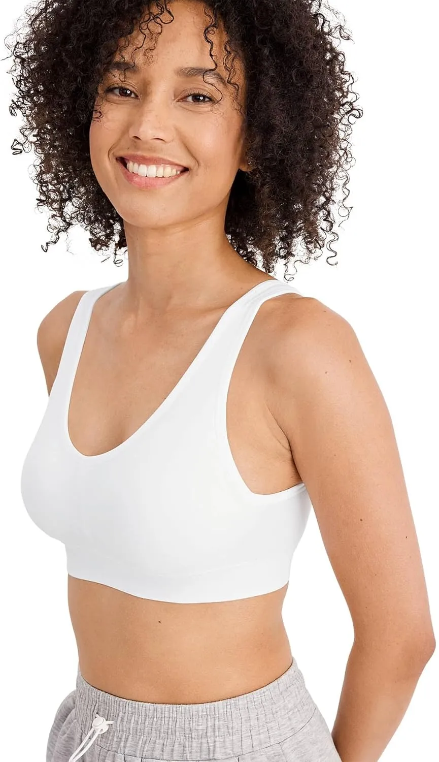 Jockey Women's Bra Seamfree Cotton Blend Light Support Bralette