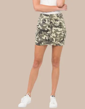 Kancan Mid Rise Cargo Mini Skirt