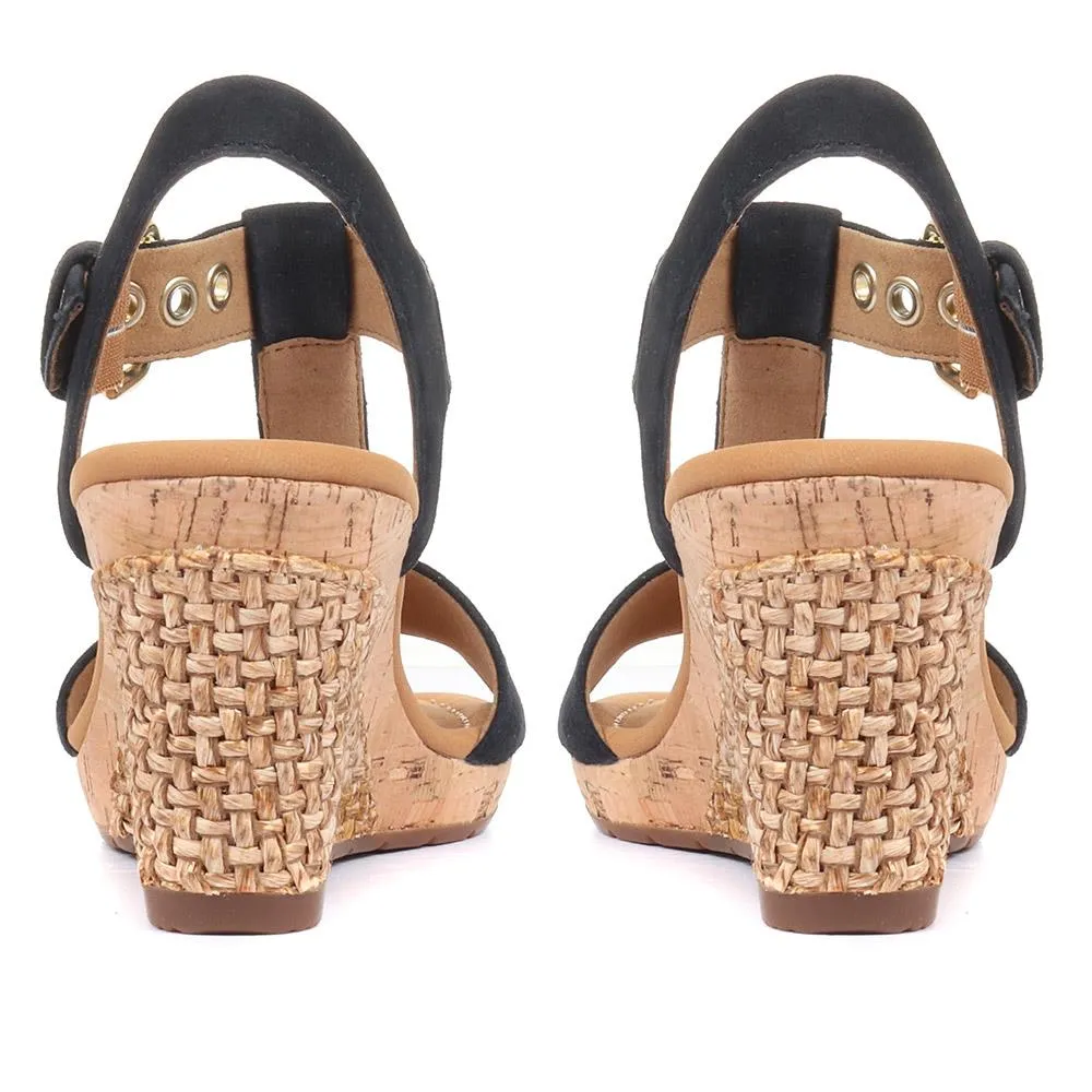 Karen Wedge T-Bar Sandals - KAREN2