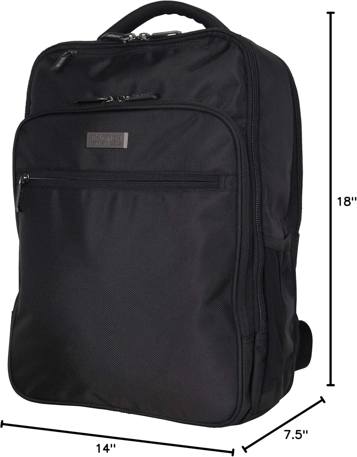 Kenneth Cole Reaction Brooklyn Commuter 16", Black Polyester, Polyester Backpack