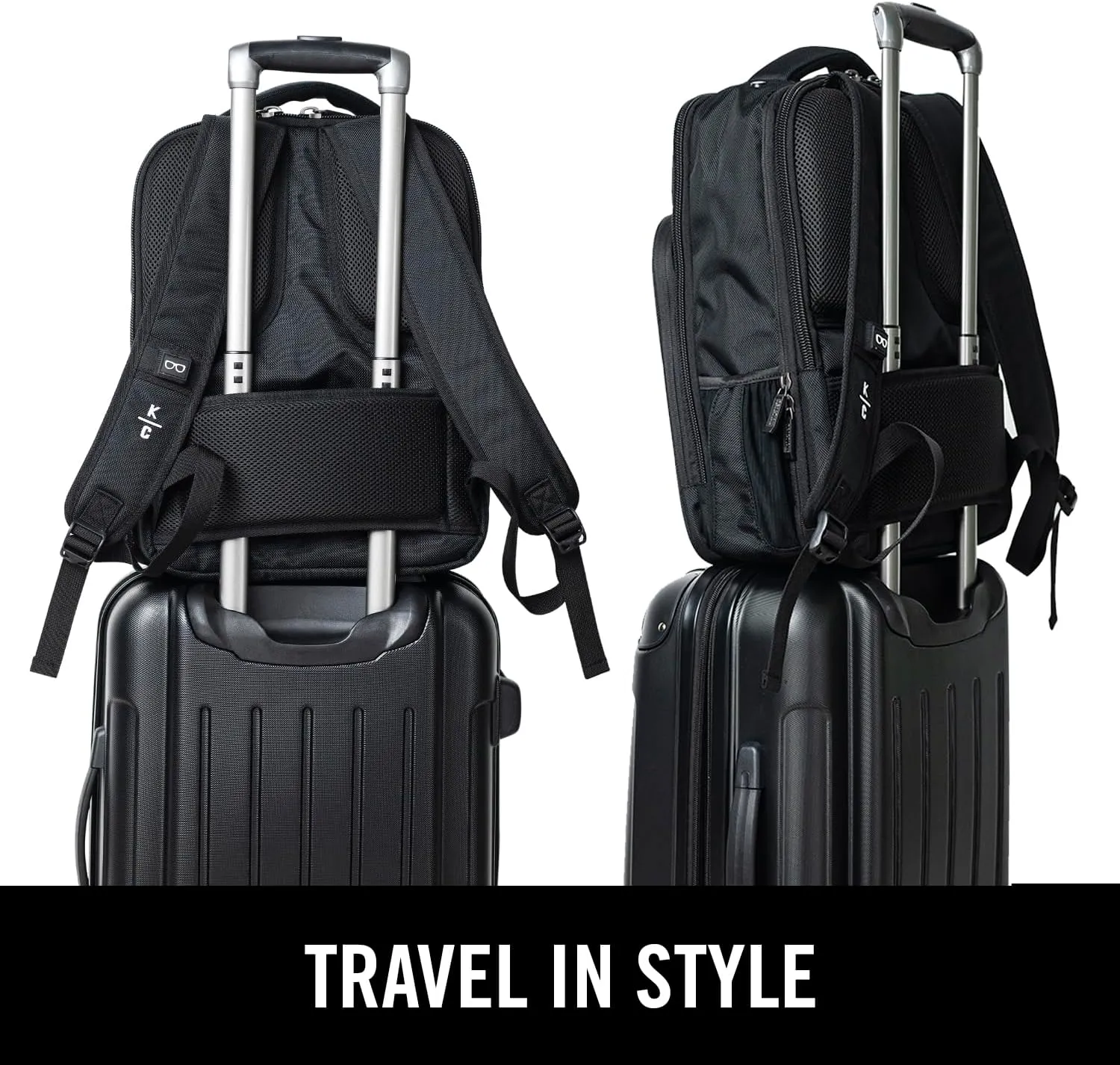 Kenneth Cole Reaction Brooklyn Commuter 16", Black Polyester, Polyester Backpack