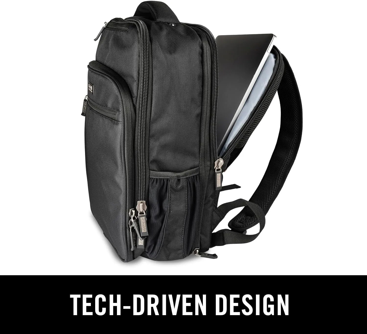 Kenneth Cole Reaction Brooklyn Commuter 16", Black Polyester, Polyester Backpack