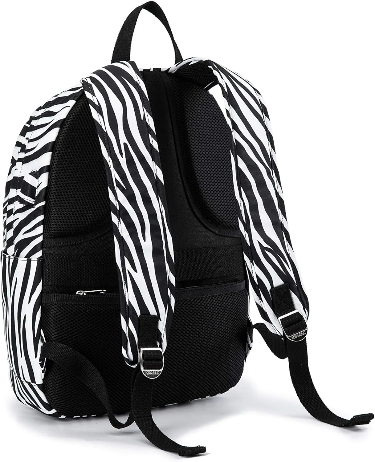 Kinmac Water Resistant Laptop Travel Outdoor Backpack with USB Charging Port for 13 inch 14 inch and 15.6 inch Laptop (Zebras)