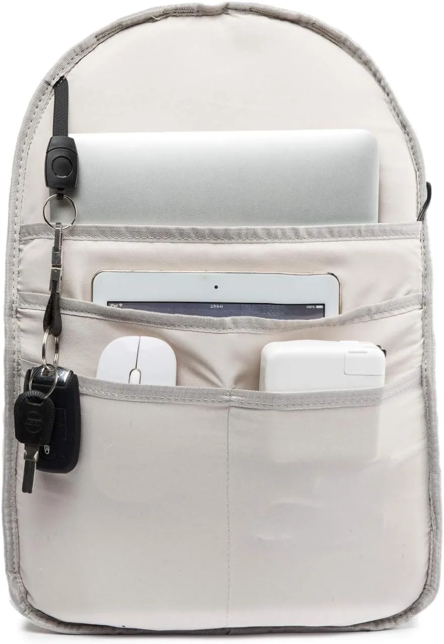 Kinmac Water Resistant Laptop Travel Outdoor Backpack with USB Charging Port for 13 inch 14 inch and 15.6 inch Laptop (Zebras)