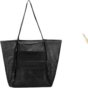 Large Capacity mesh Tote Bag (brown)
