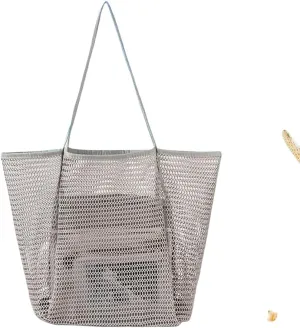 Large Capacity mesh Tote Bag (brown)