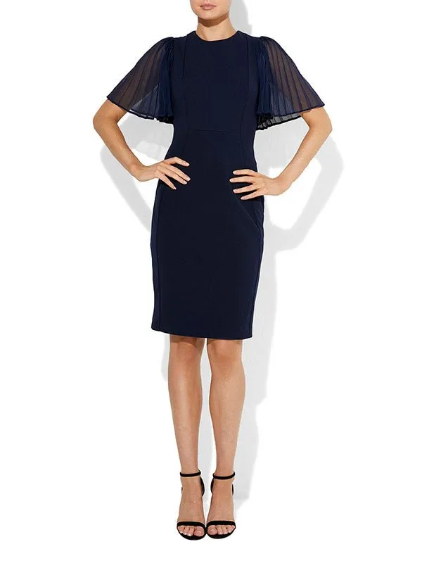 Layne Navy Crepe Dress