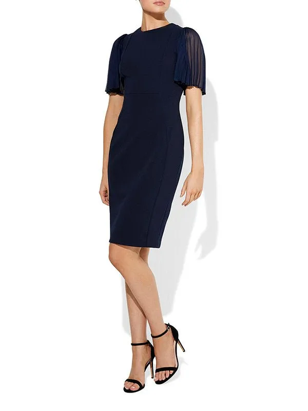 Layne Navy Crepe Dress