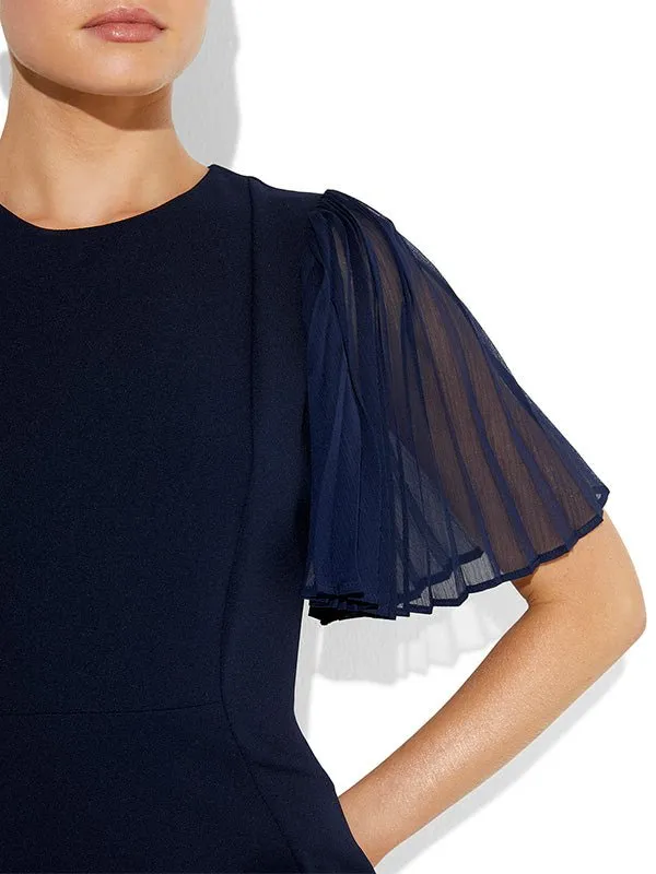Layne Navy Crepe Dress