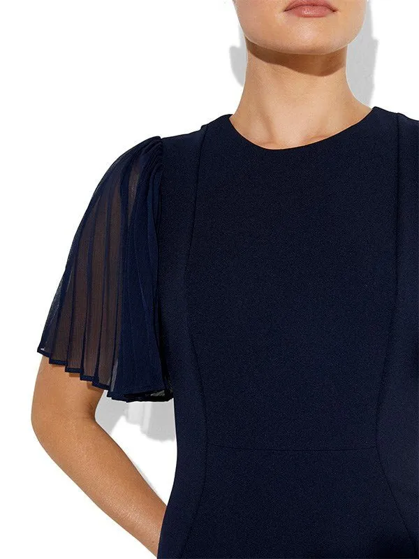 Layne Navy Crepe Dress