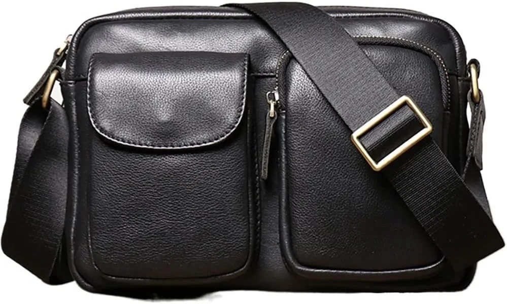 Leather messenger bag first layer cowhide casual men's bag youth shoulder bag