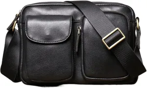 Leather messenger bag first layer cowhide casual men's bag youth shoulder bag