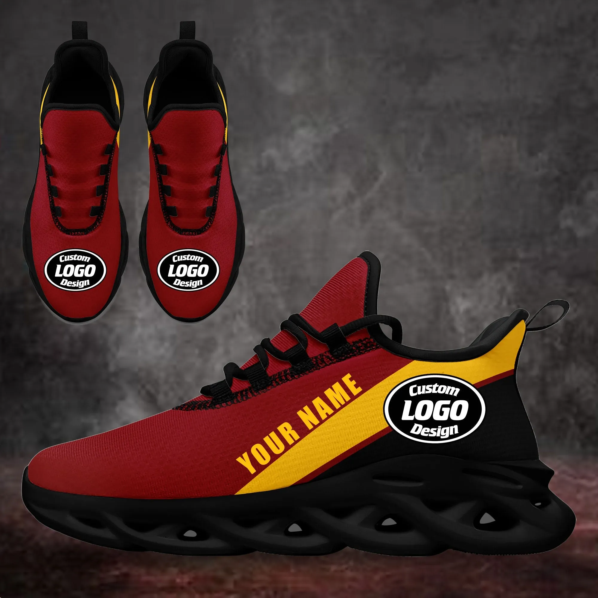 Luxury Gifts,Custom Red Black Jersey MaxSoul Shoes and Hat Combo Offer Personalized ZH-bd0b007e-9