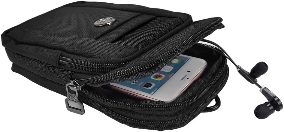 Maggie Multi-Purpose Travel Pouch with Two Cell Phone Pockets, Secure Storage for Phone, Wallet, Keys, Passport, Everyday Essentials for Hiking, Camping, Concerts, City Adventures