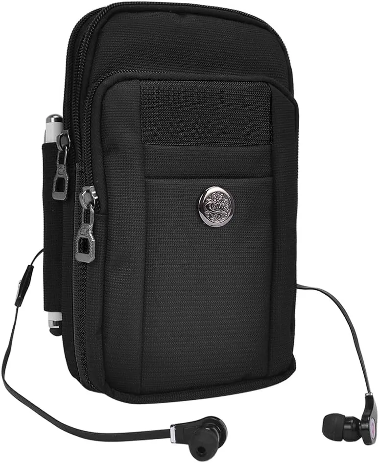 Maggie Multi-Purpose Travel Pouch with Two Cell Phone Pockets, Secure Storage for Phone, Wallet, Keys, Passport, Everyday Essentials for Hiking, Camping, Concerts, City Adventures