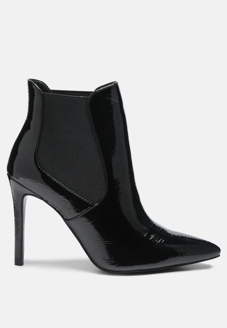 MOLINA High Heeled Chelsea Boot In Black