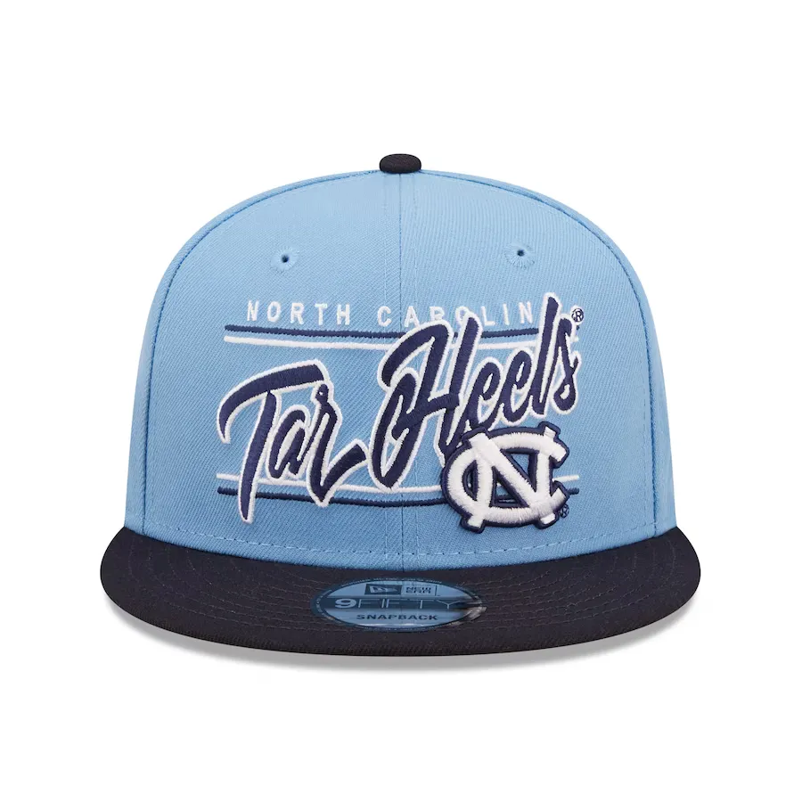 New Era Carolina Blue North Carolina Tar Heels Team Script 9FIFTY Snapback Hat