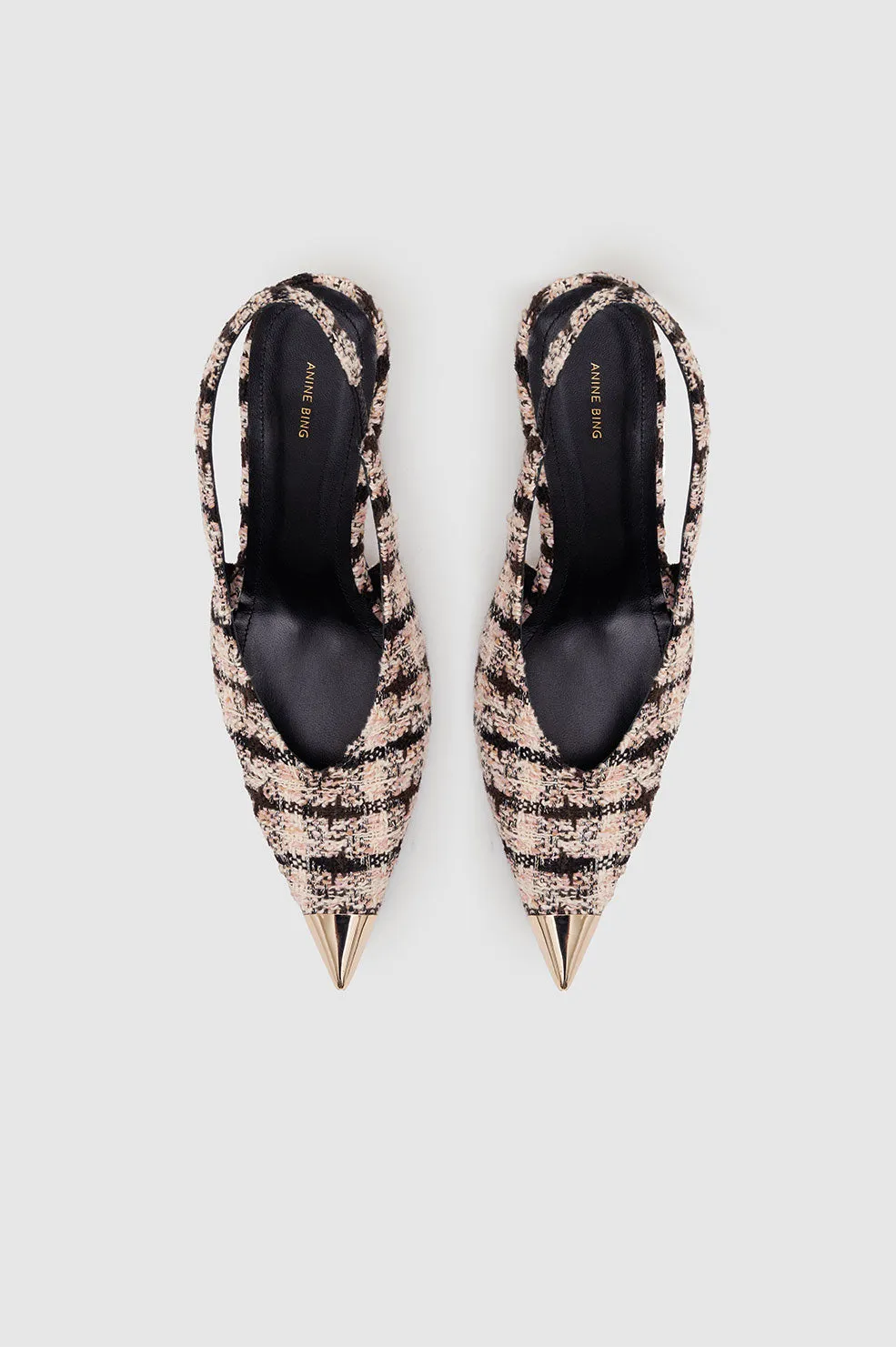 NINA HEELS WITH METAL TOE