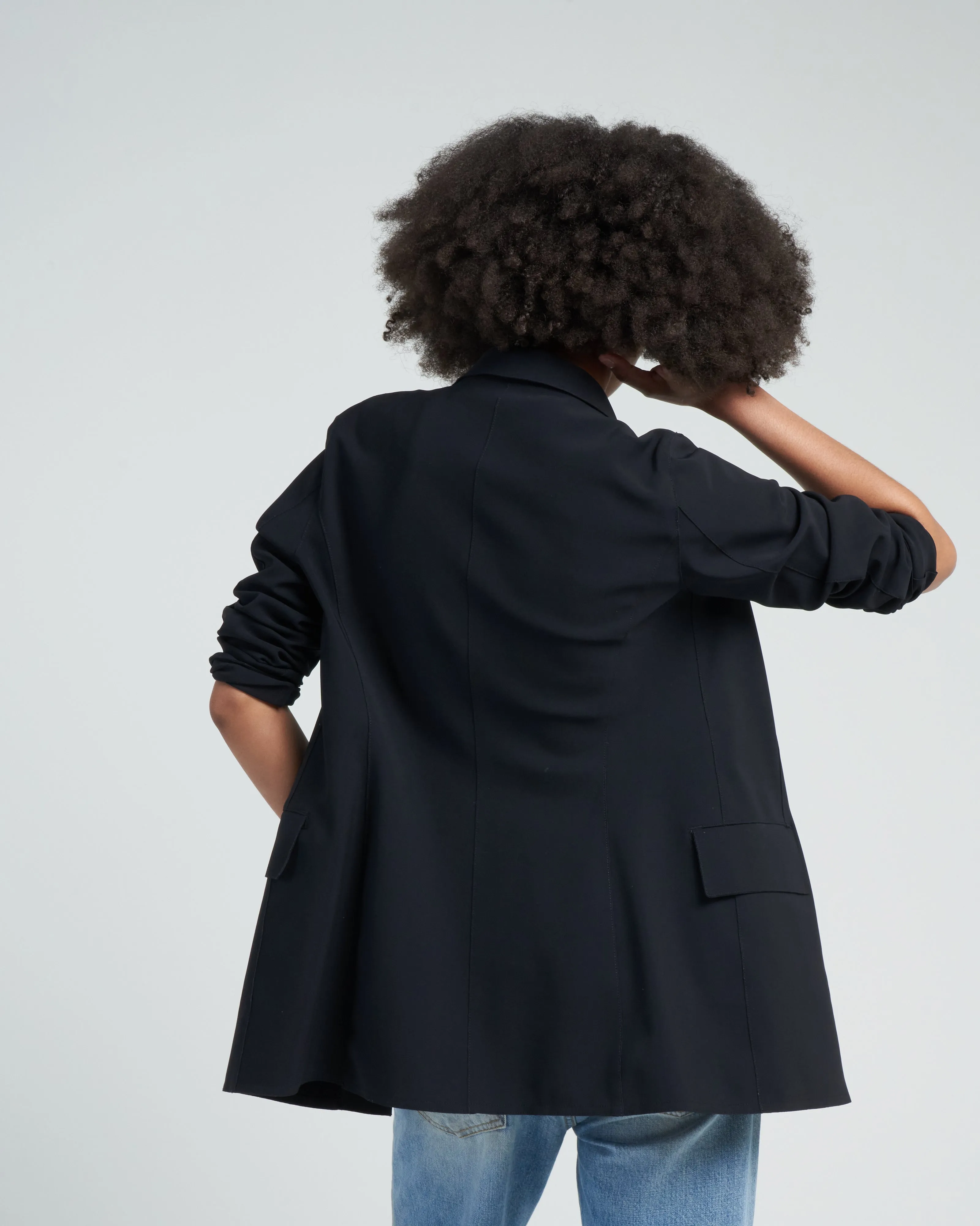 pef-scuba blazer - black