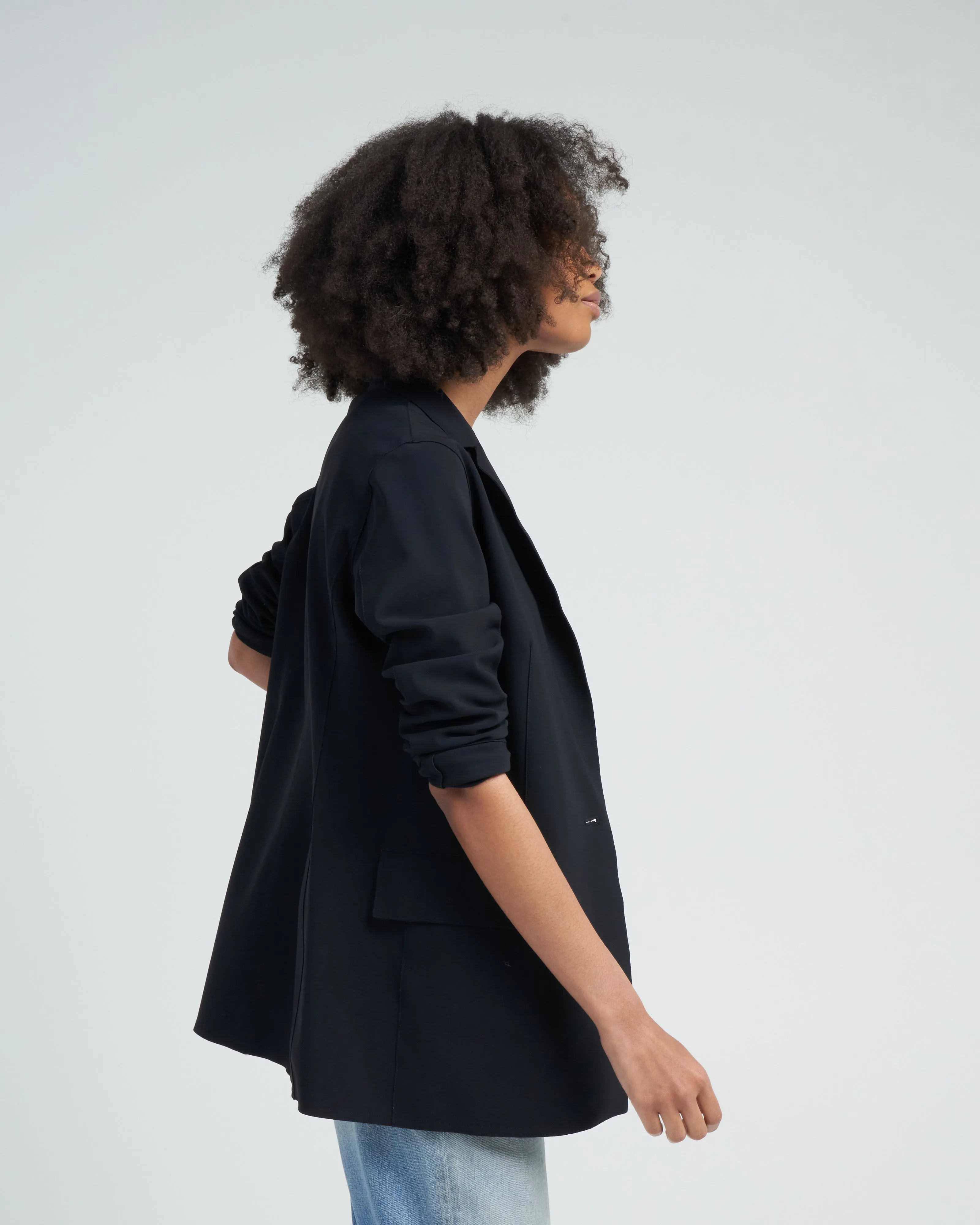 pef-scuba blazer - black