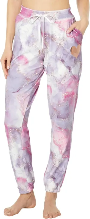 PJ Salvage womens Loungewear Marble Mayhem Banded PantPajama Bottom