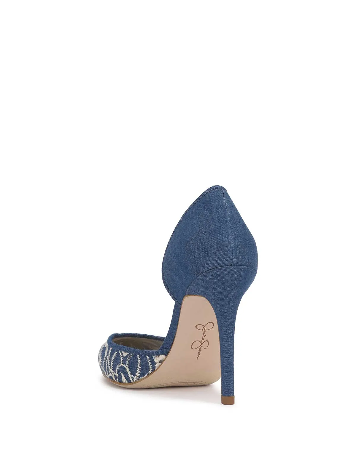 Prizma D'Orsay Pump in Floral Denim