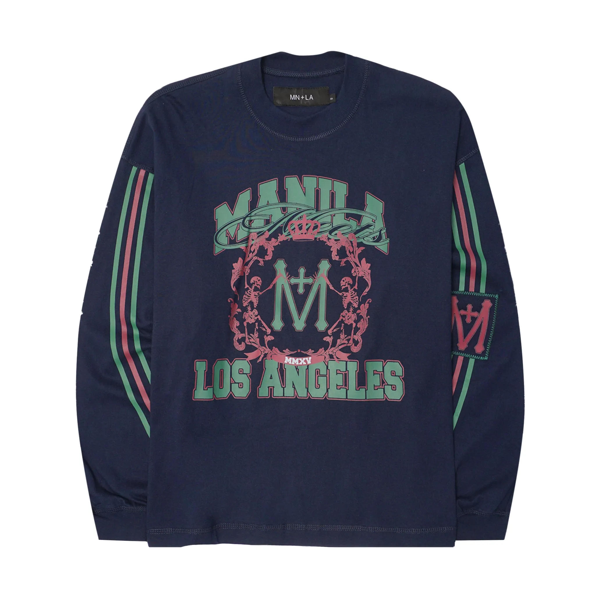 "FAST LANE" LONGSLEEVE TEE IN NAVY