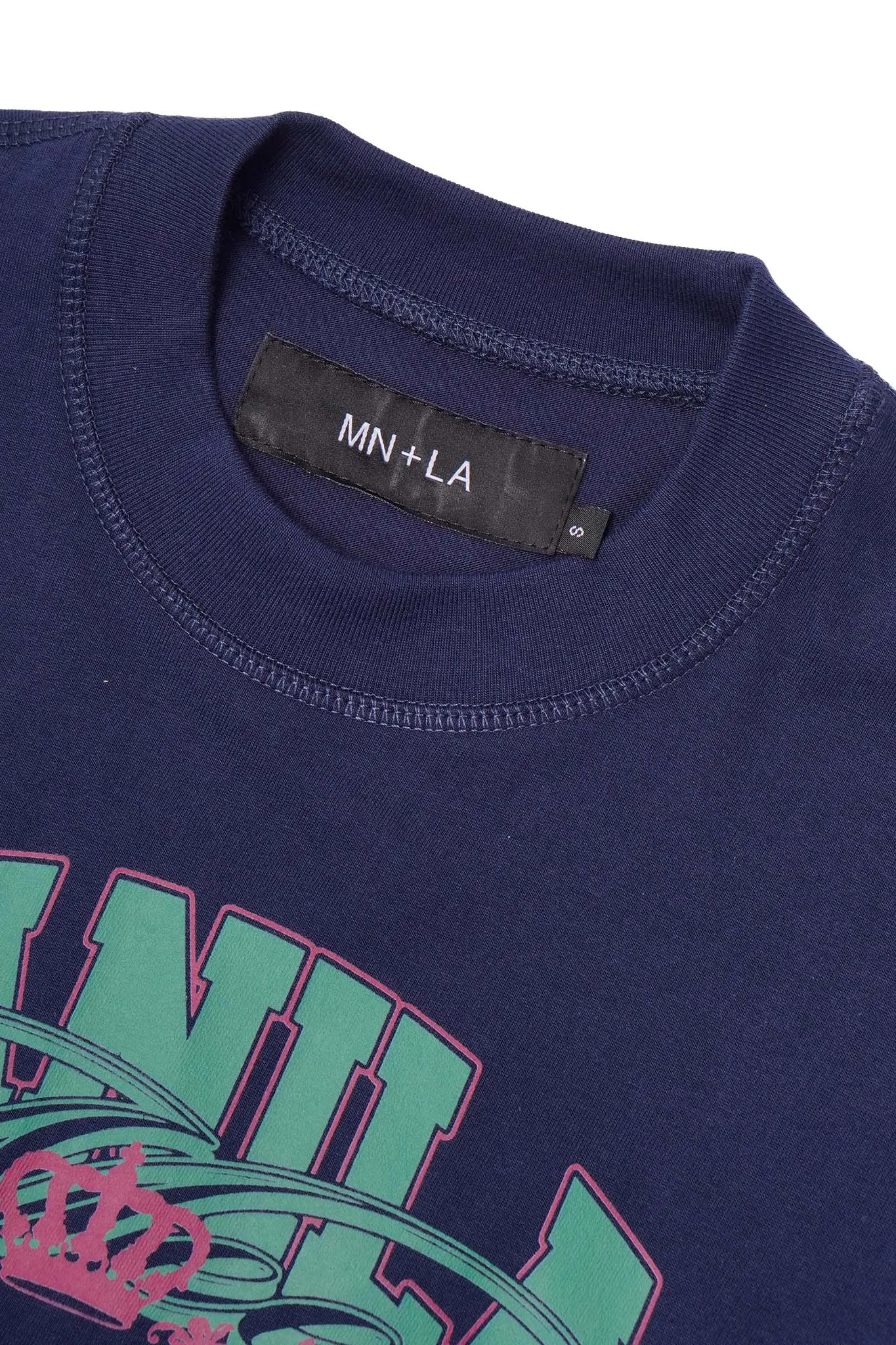 "FAST LANE" LONGSLEEVE TEE IN NAVY