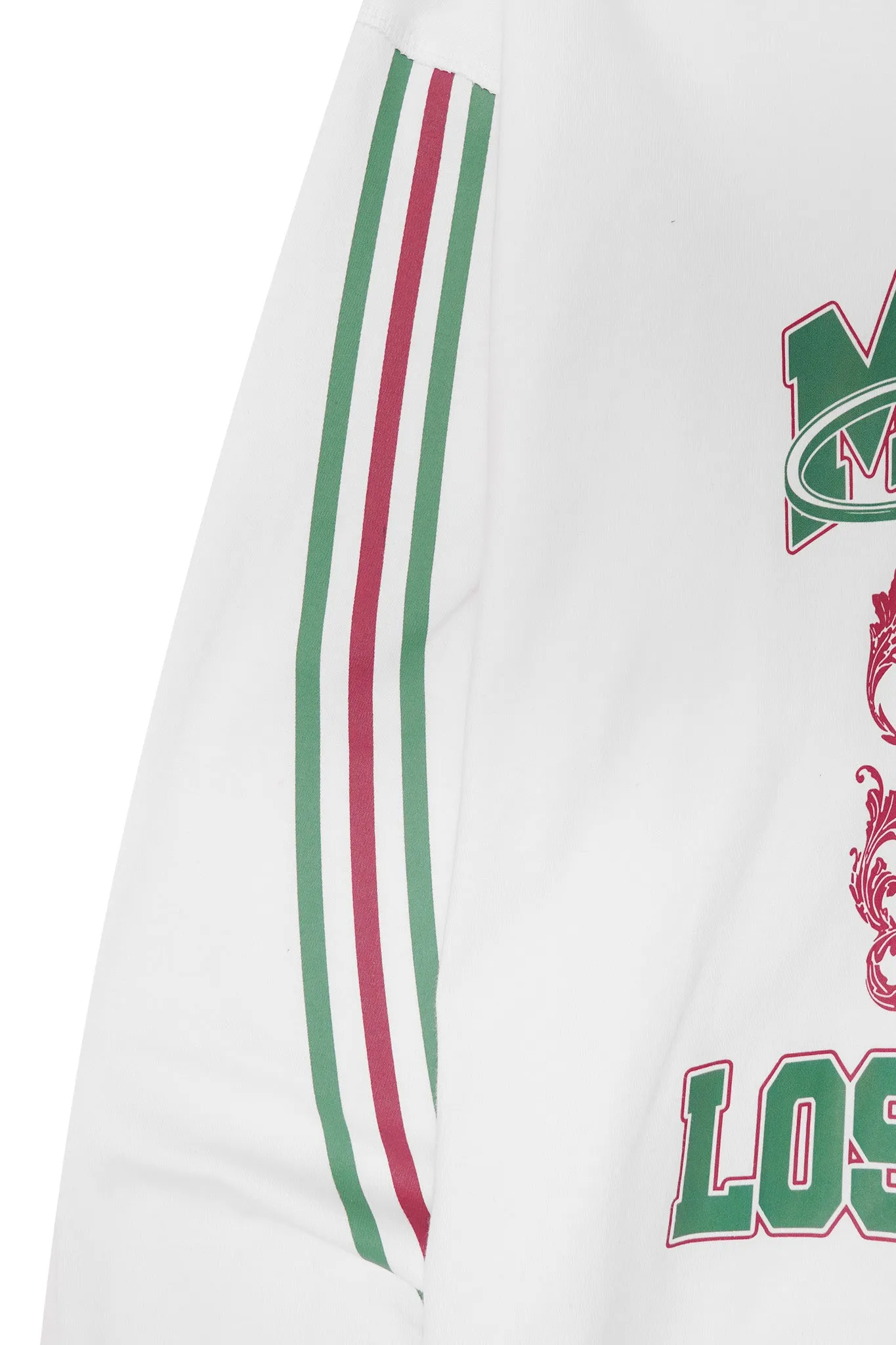 "FAST LANE" LONGSLEEVE TEE IN WHITE