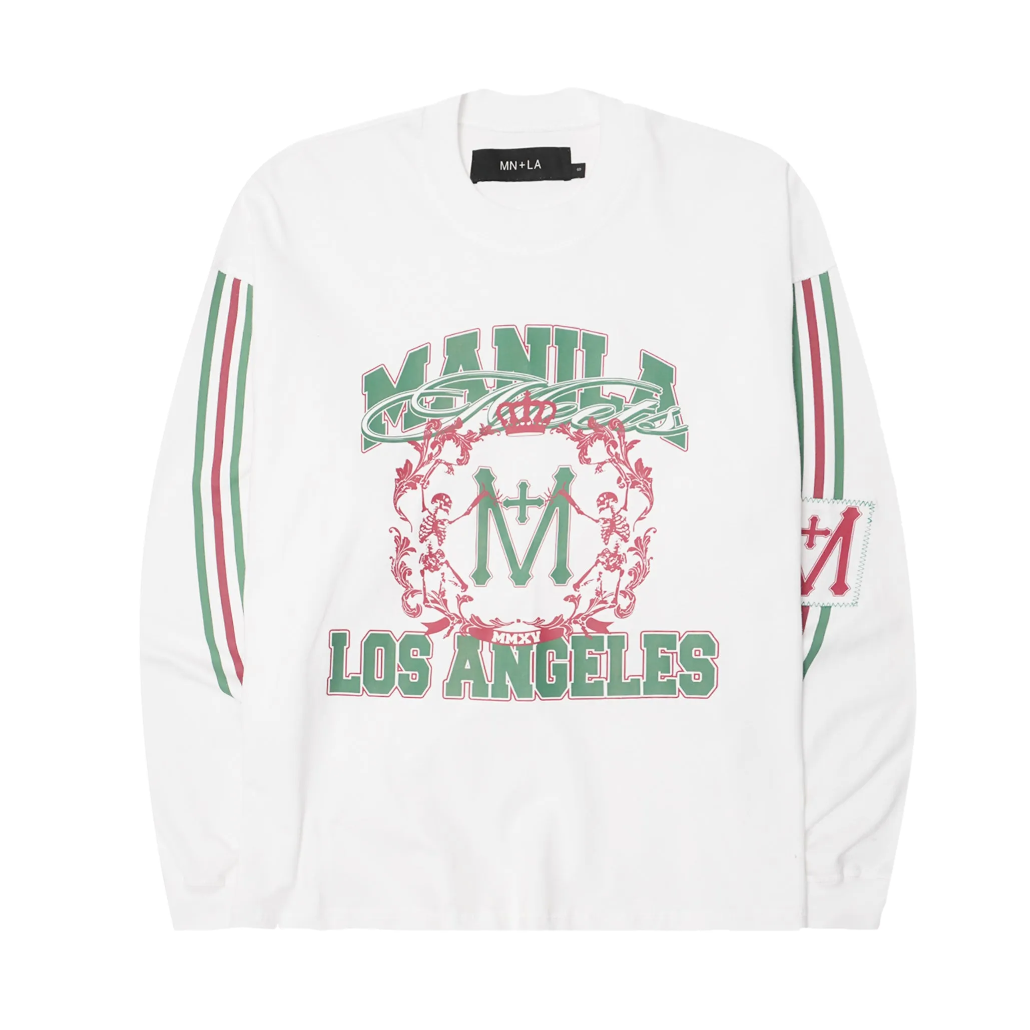 "FAST LANE" LONGSLEEVE TEE IN WHITE