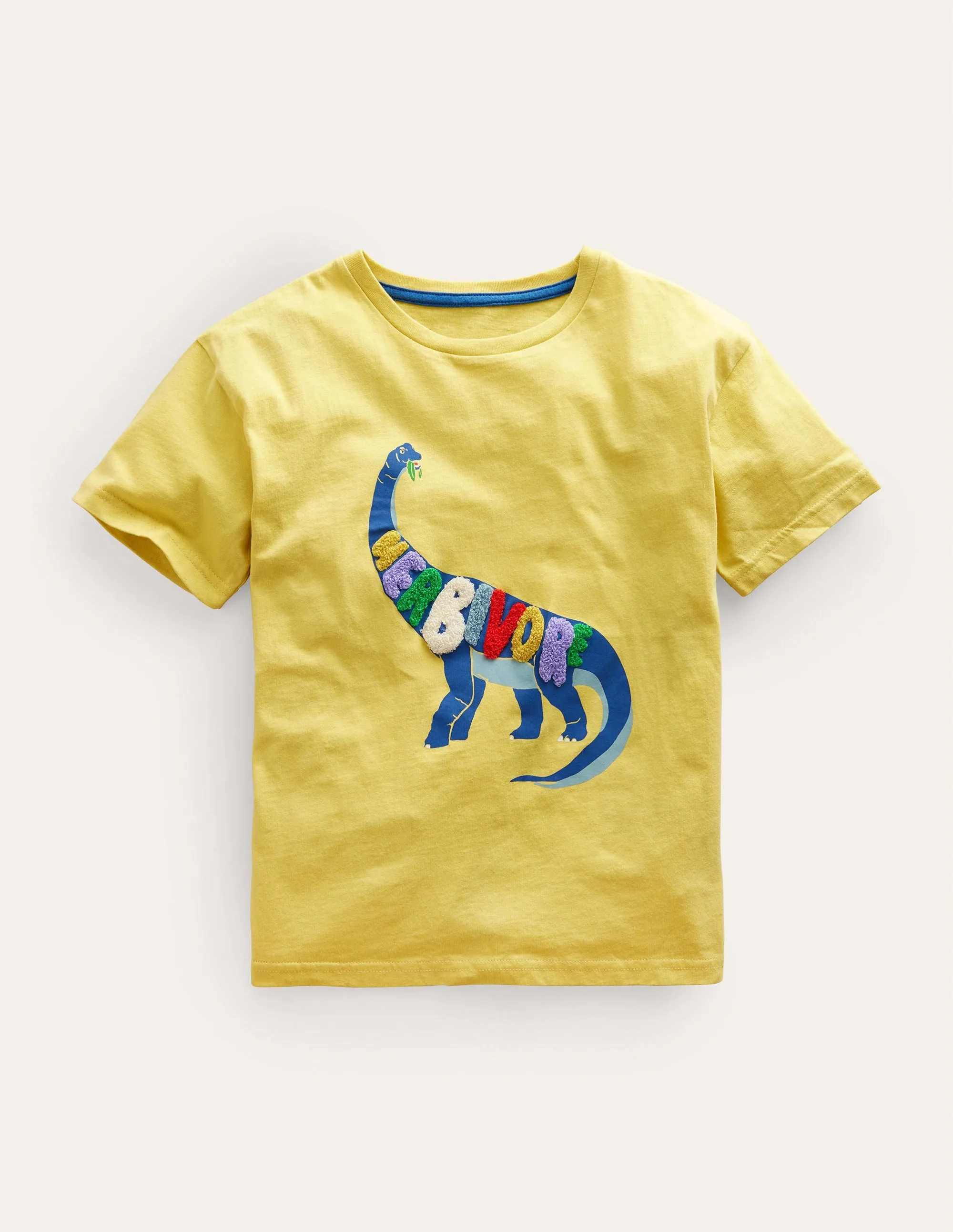Relaxed Logo T-shirt-Buttercup Yellow Dinosaur