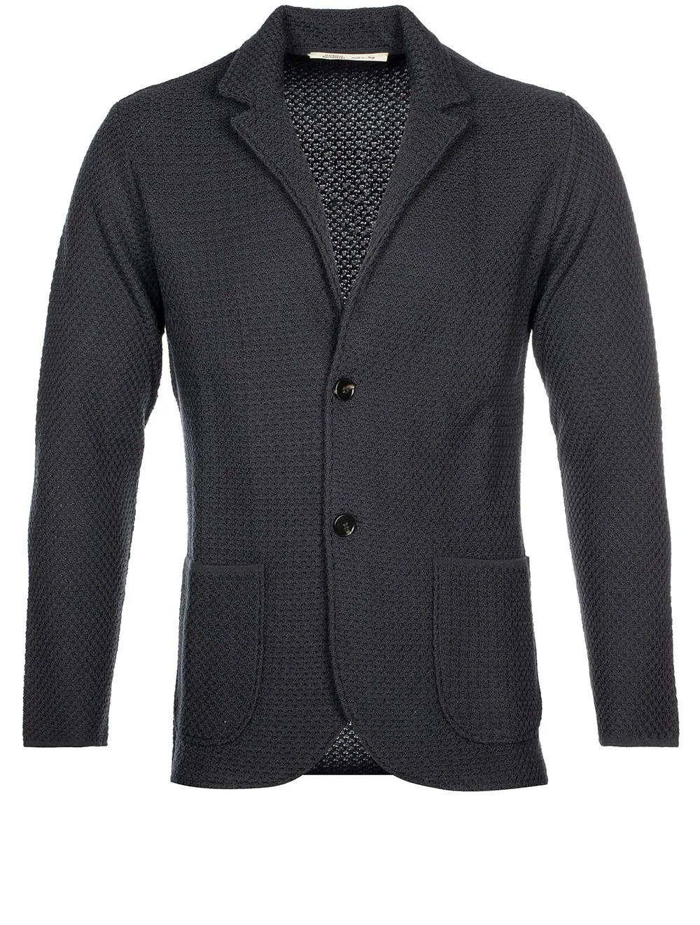 Ribbed Basket Weave Swacket Grey