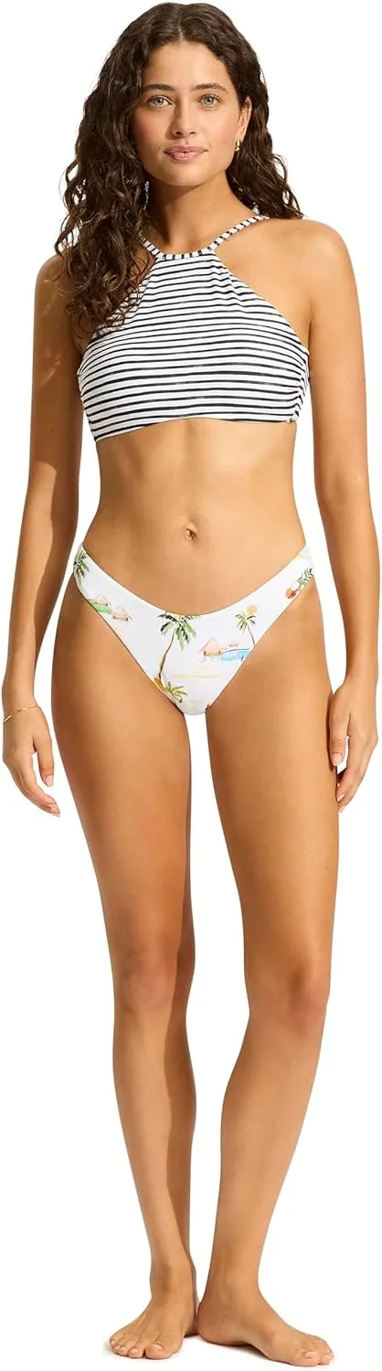 Seafolly Women's High Cut Pant Bikini Bottom Swimsuit
