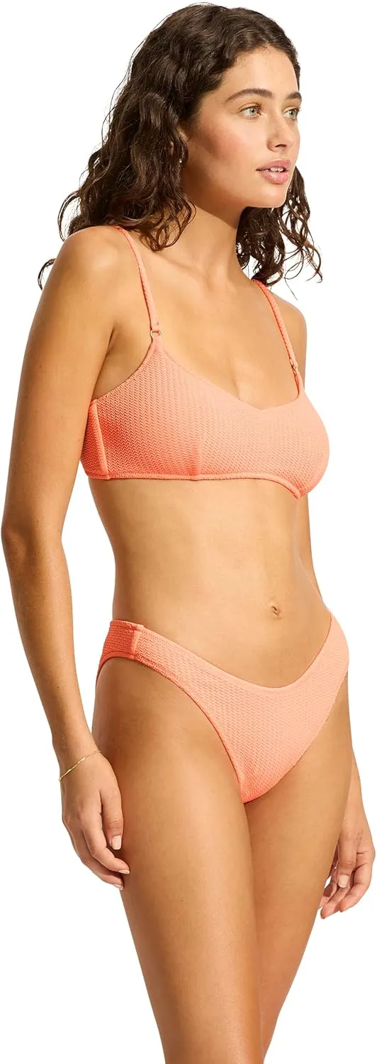 Seafolly Women's High Cut Pant Bikini Bottom Swimsuit
