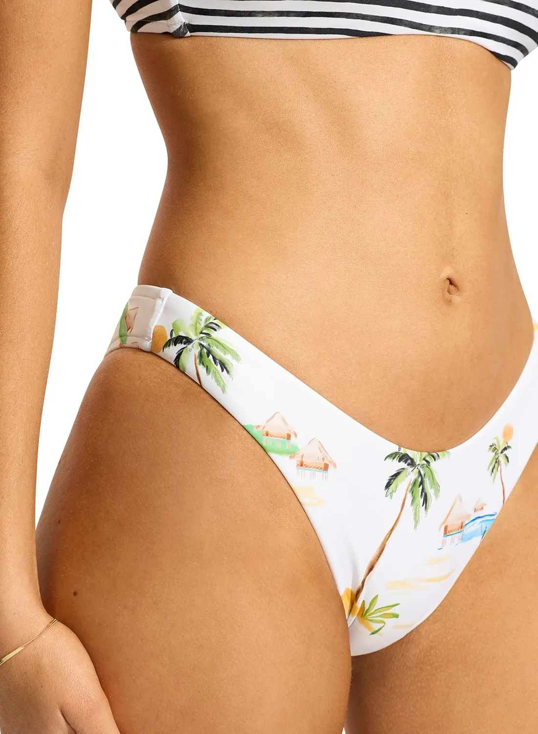 Seafolly Women's High Cut Pant Bikini Bottom Swimsuit