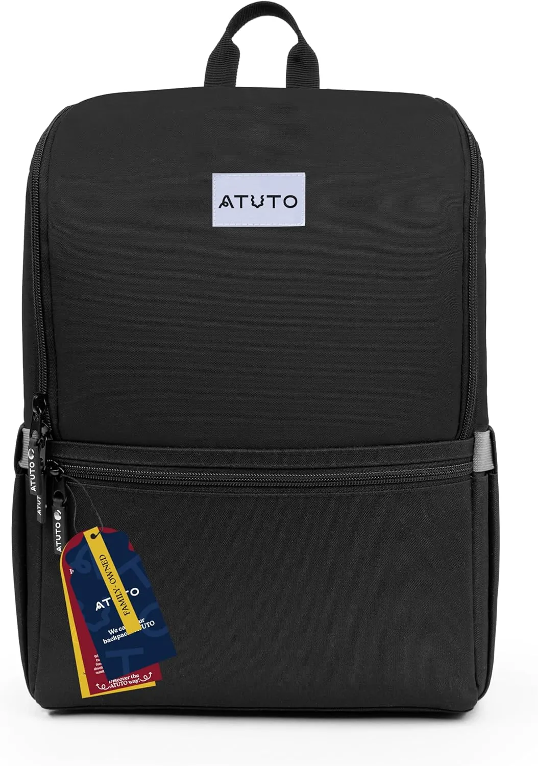 Slim Laptop Backpack for Men with 16 inch Laptop Compartment - Business Work Backpack for Men with Luggage Strap and Trolley Sleeve - Airflow Back, Fully Padded (Black)
