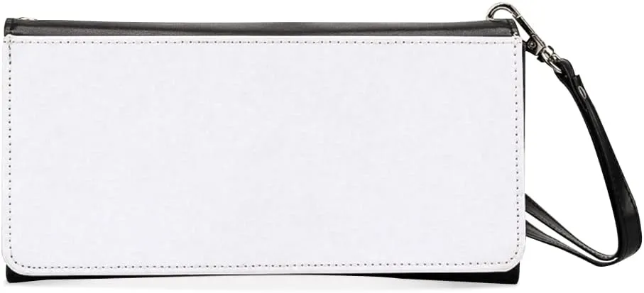 Sublimation Heat Transfer Wallet Blank, Fashion Clutch Wallets, Large Capacity Secure Buckle Leather Clutch Wallet, Wristlet Bag, DIY Craft Long Purse for Man Woman Father's Day Gift