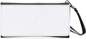 Sublimation Heat Transfer Wallet Blank, Fashion Clutch Wallets, Large Capacity Secure Buckle Leather Clutch Wallet, Wristlet Bag, DIY Craft Long Purse for Man Woman Father's Day Gift