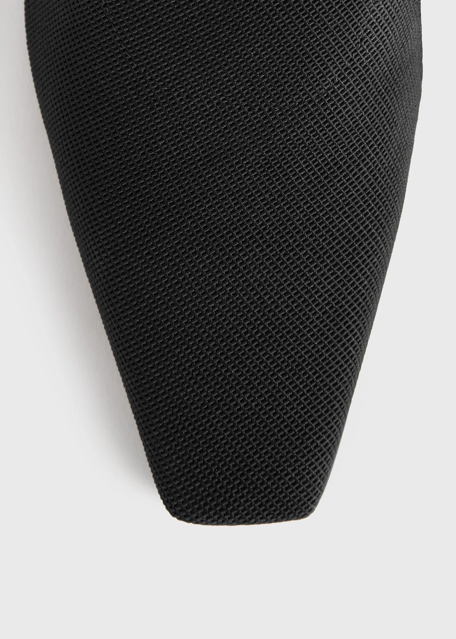 The Mid Heel Elastic Slingback black