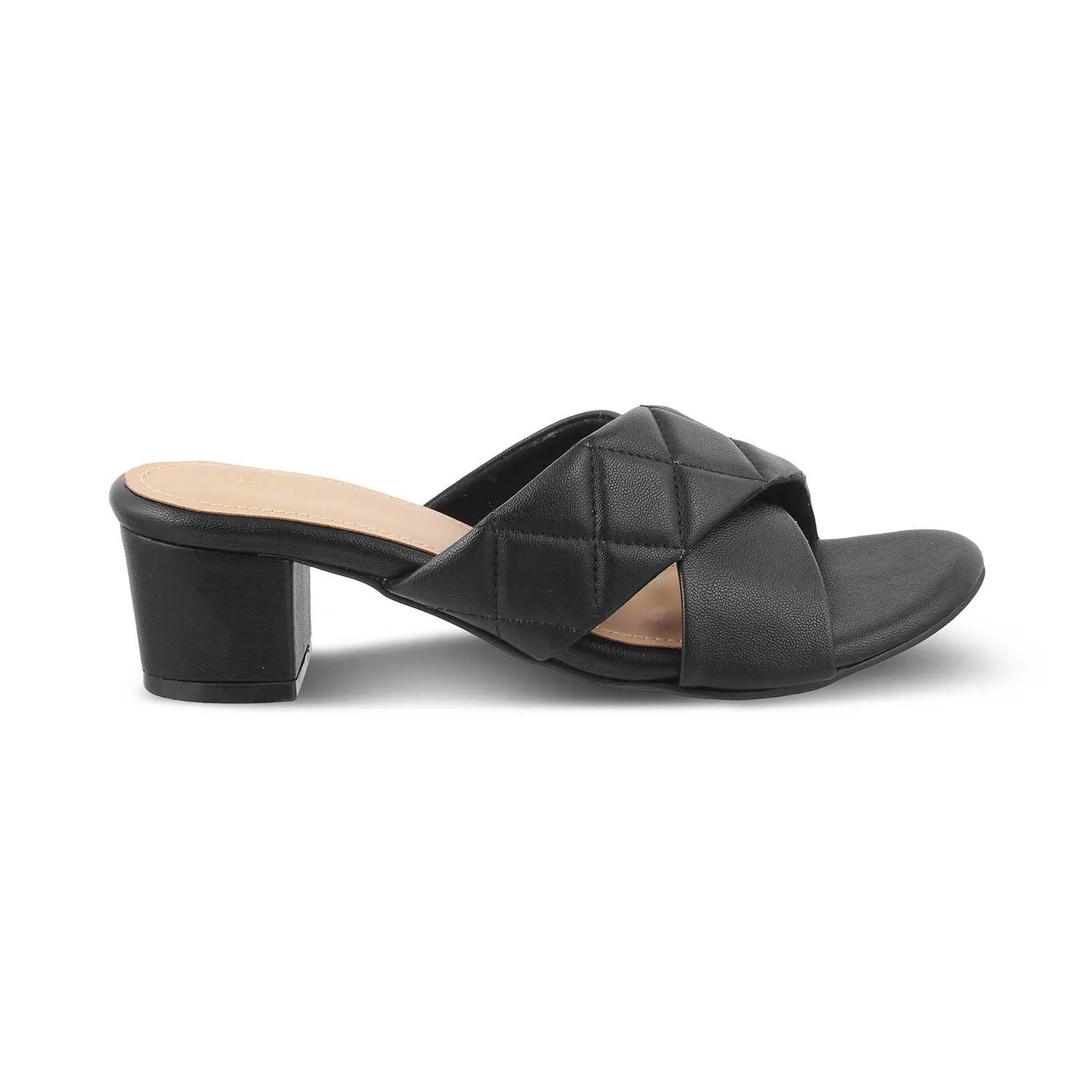 The Romi TMM-5 Black Women's Dress Block Heel Sandals Tresmode