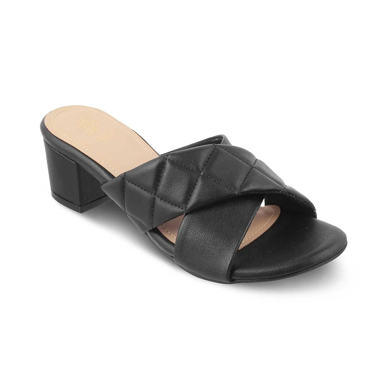 The Romi TMM-5 Black Women's Dress Block Heel Sandals Tresmode